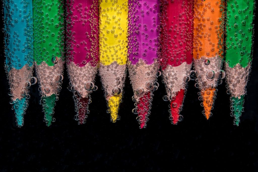 colored pencils