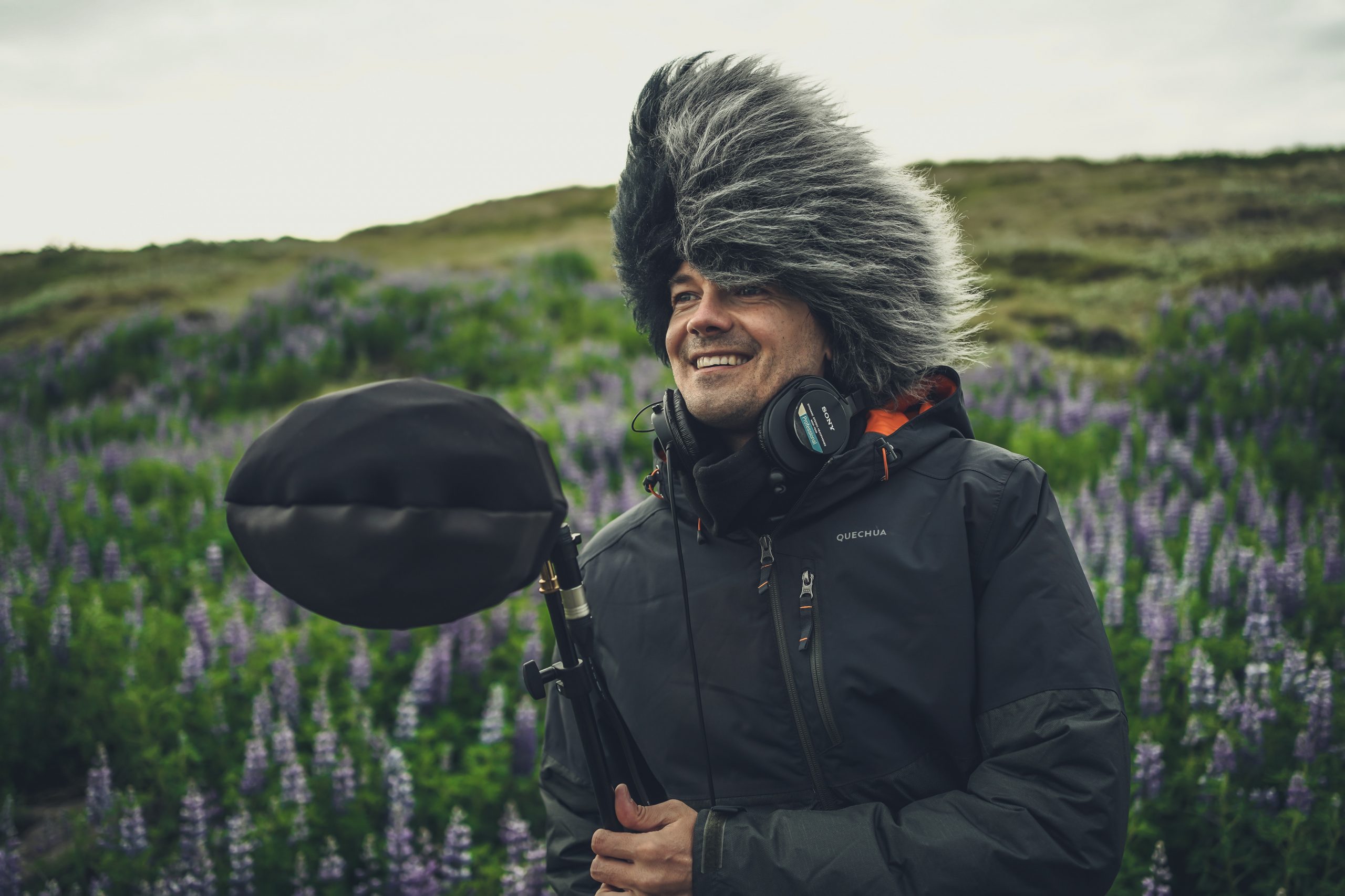 Sound recording in Iceland with Cinela Albert & wnd protection that I liked to wear myself :).
